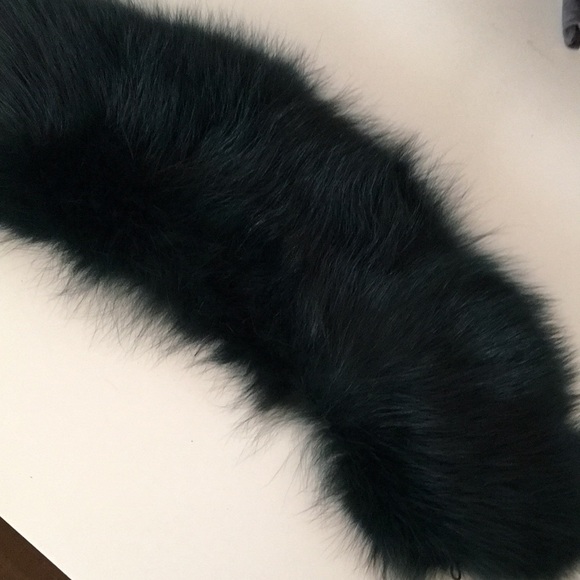 Andrew Marc Green coat removable fur collar green size 12 - Picture 7 of 14